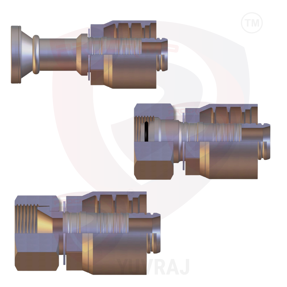 4 Spiral (4SP, 4SH, R12) Hose Fittings (1p)